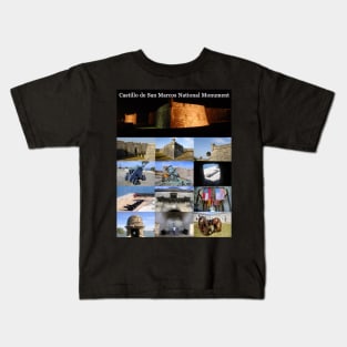 Castillo de San Marcos collage Kids T-Shirt